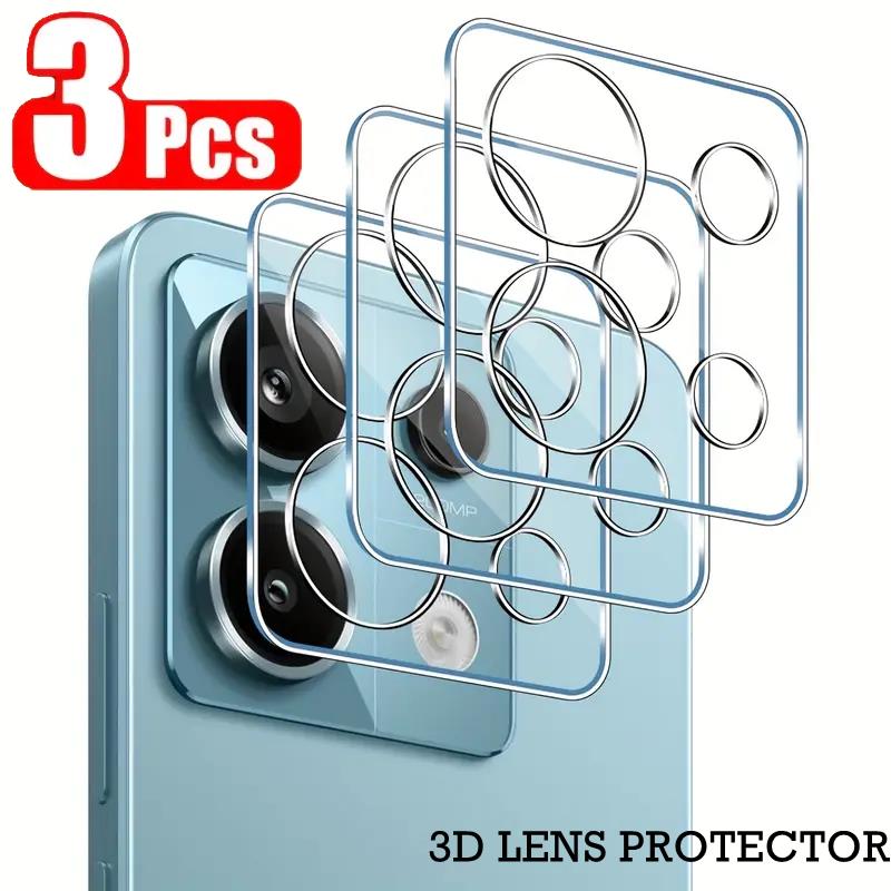 Xiaomi Poco X6 - 3Pcs Clear 3D Lens Protector For