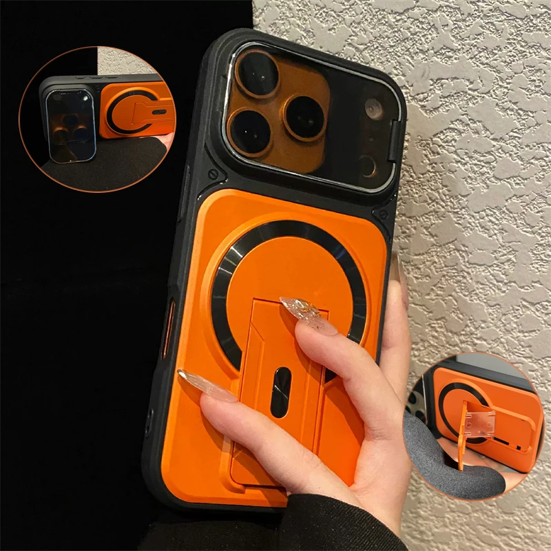 Fold Stand Magnetic Armor Case - đánh giá và giá Camera Lens Protector