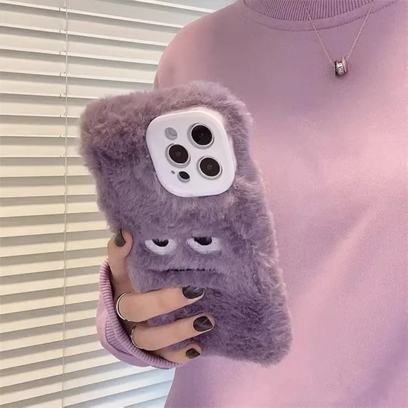 Cute Monster Plush Fluffy Phon - đánh giá và giá Apple Iphone 15 Pro Max