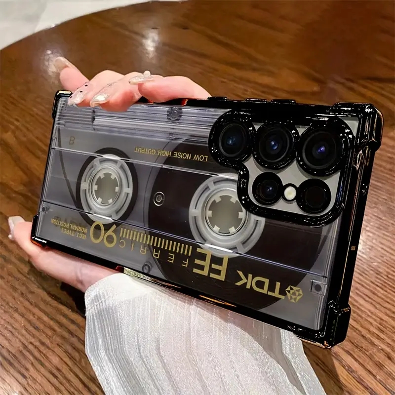 Retro Cassette Pattern Plating - đánh giá và giá Samsung Galaxy A55