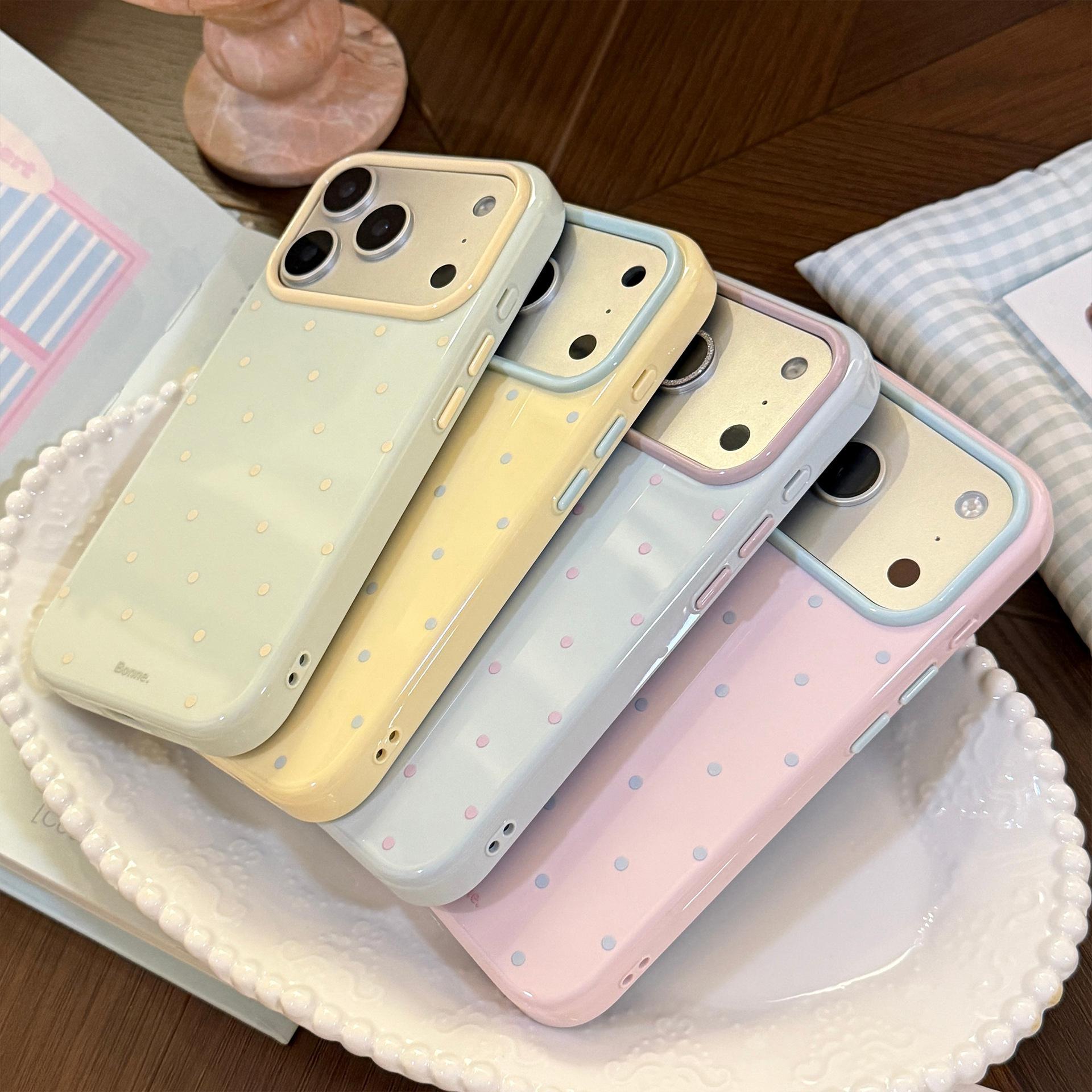 INS Korean Polka Dots Candy Co - đánh giá và giá Apple Iphone 15 Pro Max